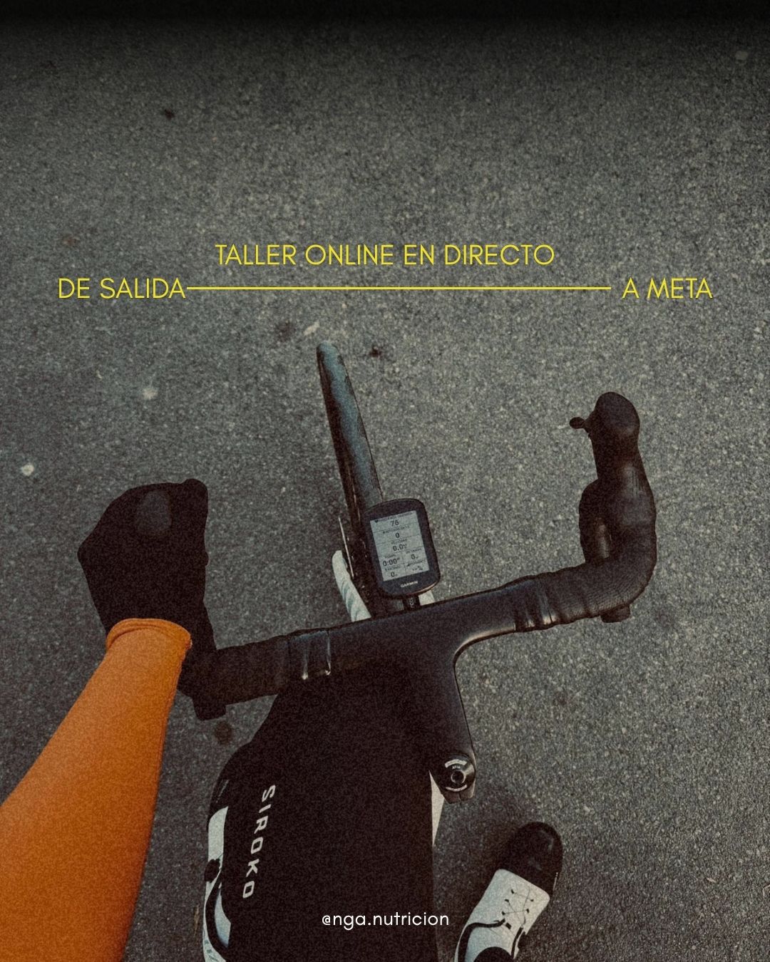 Taller online en directo: De salida a meta, especializado para ciclismo